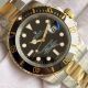 Knockoff Rolex Submariner 2-Tone Black Dial Black Ceramic Bezel Watch (4)_th.jpg